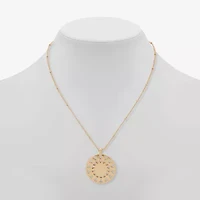 a.n.a Womens Sunburst 17 Inch Pendant Necklace