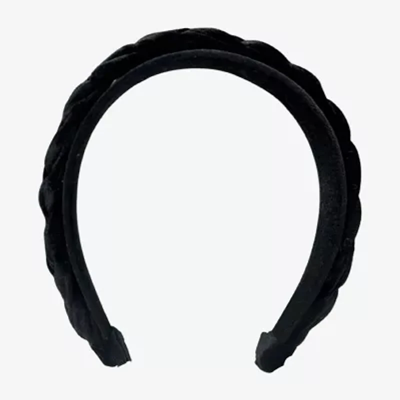 Bijoux Bar Black Velvet Braided Headband