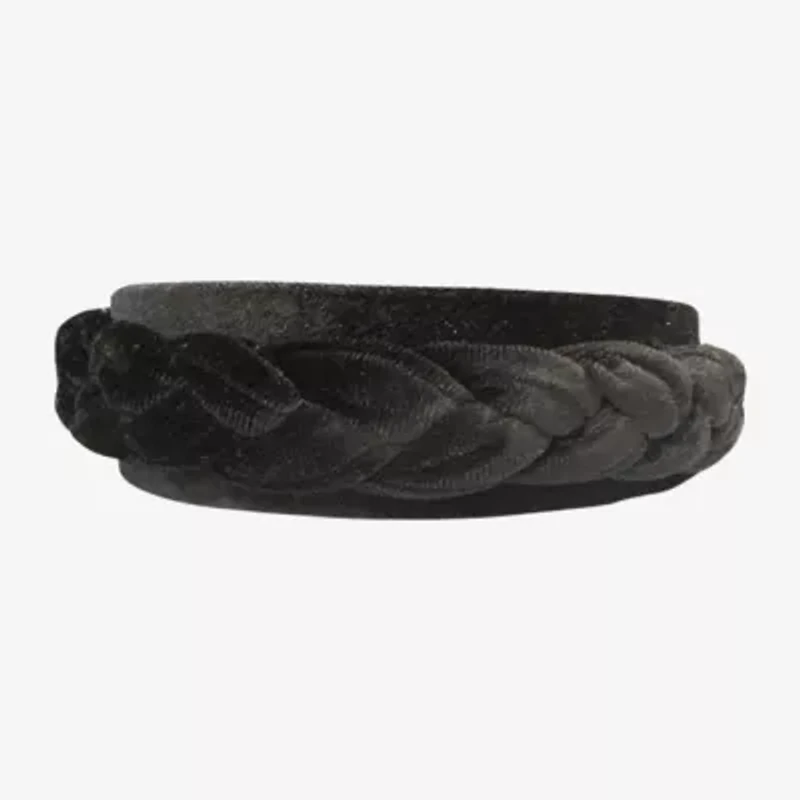 Bijoux Bar Black Velvet Braided Headband