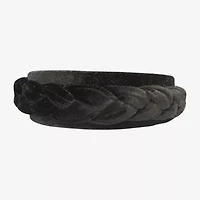 Bijoux Bar Black Velvet Braided Headband