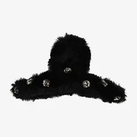 Bijoux Bar Black Fur Hair Clip