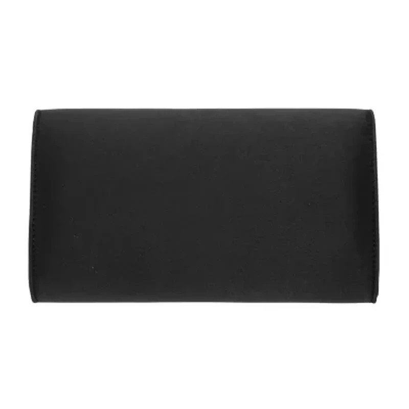 N By Nina Frily Rosette Emebellished Flap Clutch Evening Bag