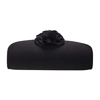 N By Nina Frily Rosette Emebellished Flap Clutch Evening Bag