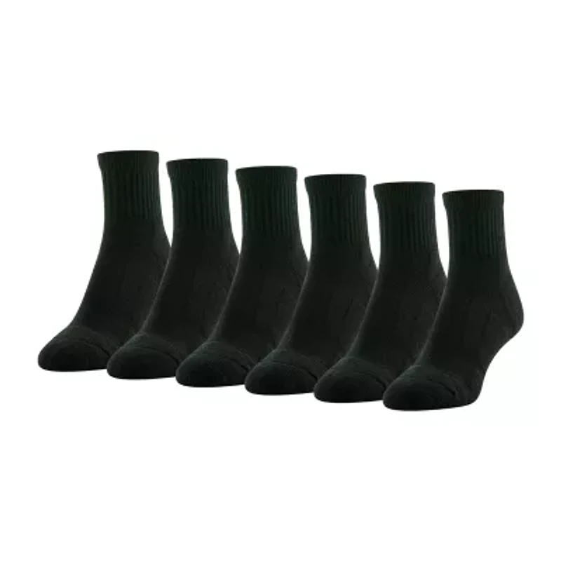 Gold Toe Sport Cushion Womens Multi-Pack 6 Pair Quarter Ankle Socks