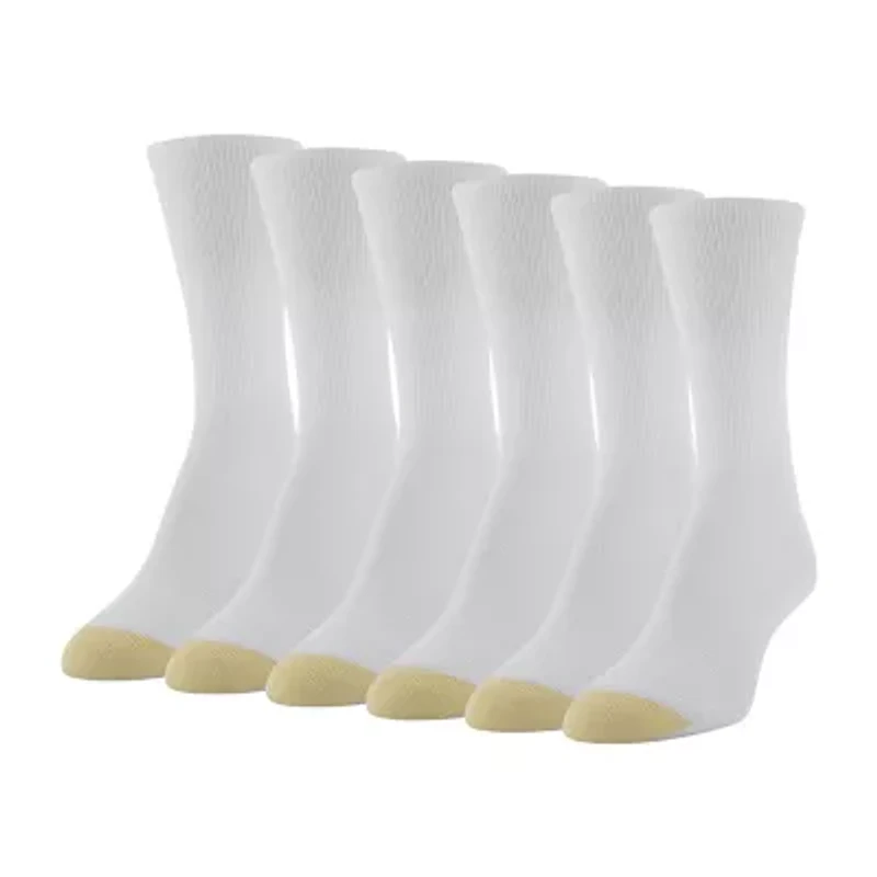 Gold Toe Casual Ultra Soft Womens 6 Pair Crew Socks