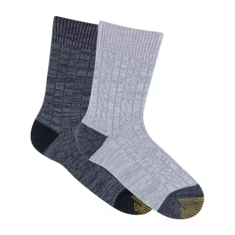 Gold Toe Soft Cable Womens 2 Pair Crew Socks