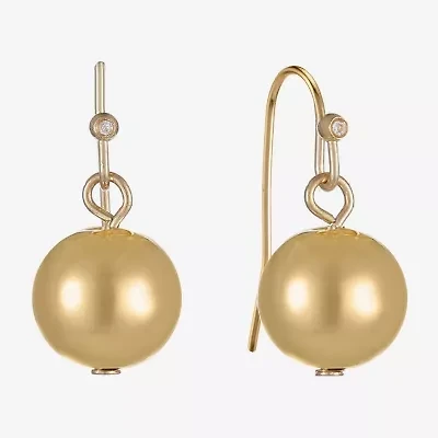 Liz Claiborne Womens Round Drop Earrings