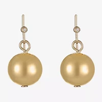 Liz Claiborne Womens Round Drop Earrings