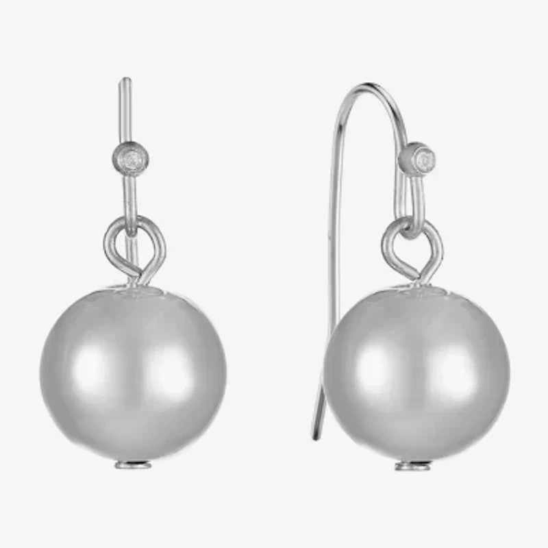 Liz Claiborne Womens Round Drop Earrings