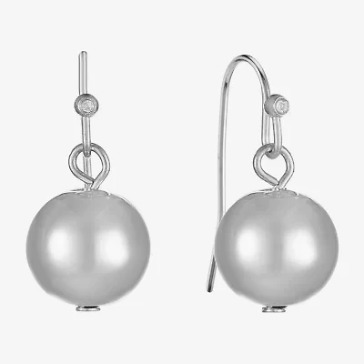 Liz Claiborne Womens Round Drop Earrings
