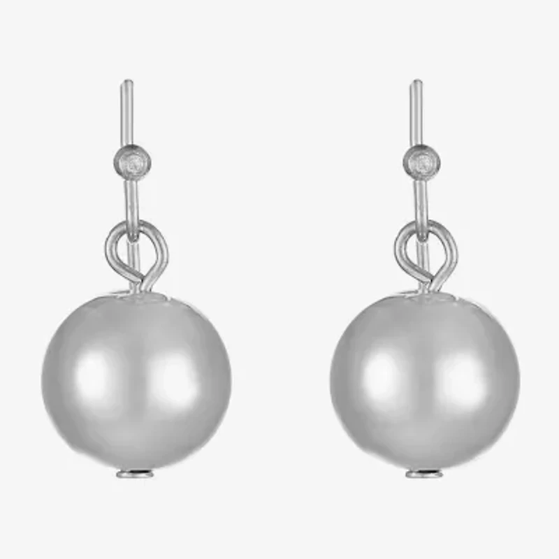 Liz Claiborne Womens Round Drop Earrings