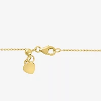 Diamond Addiction (G-H / Si2-I1) Womens 1/2 CT. T.W. Lab Grown White Diamond 10K Gold Round 18 Inch Pendant Necklace