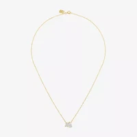 Diamond Addiction (G-H / Si2-I1) Womens 2 CT. T.W. Lab Grown White Diamond 10K Gold Pear 18 Inch Pendant Necklace