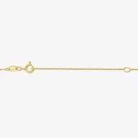 Diamond Blossom (G-H / I1-I2) Womens Diamond Accent Lab Grown White Diamond 10K Gold Cross 18 Inch Pendant Necklace