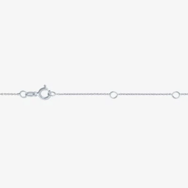 Diamond Addiction (G-H / Si2-I1) Womens 1/3 CT. T.W. Lab Grown White Diamond 10K White Gold Flower 16 Inch Pendant Necklace