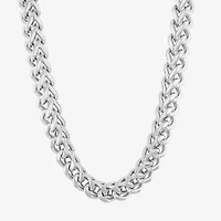 Mens Stainless Steel 24 Inch Link Chain Necklace