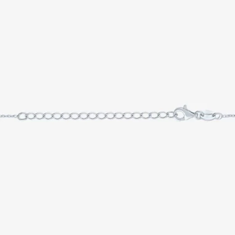 Diamond Addiction (G-H / Si2-I1) Womens 1/10 CT. T.W. Lab Grown White Diamond Sterling Silver 18 Inch Pendant Necklace