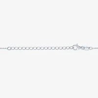 Diamond Addiction (G-H / Si2-I1) Womens 1/10 CT. T.W. Lab Grown White Diamond Sterling Silver 18 Inch Pendant Necklace