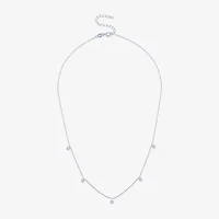 Diamond Addiction (G-H / Si2-I1) Womens 1/10 CT. T.W. Lab Grown White Diamond Sterling Silver 18 Inch Pendant Necklace