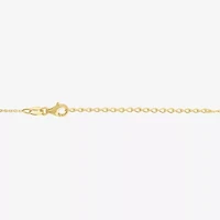 Diamond Addiction (G-H / I1-I2) Womens 1/10 CT. T.W. Lab Grown White Diamond 14K Gold Over Silver Moon 16 Inch Pendant Necklace