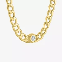 Diamond Addiction (G-H / Si2-I1) Womens Diamond Accent Lab Grown White Diamond 14K Gold Over Silver 18 Inch Pendant Necklace