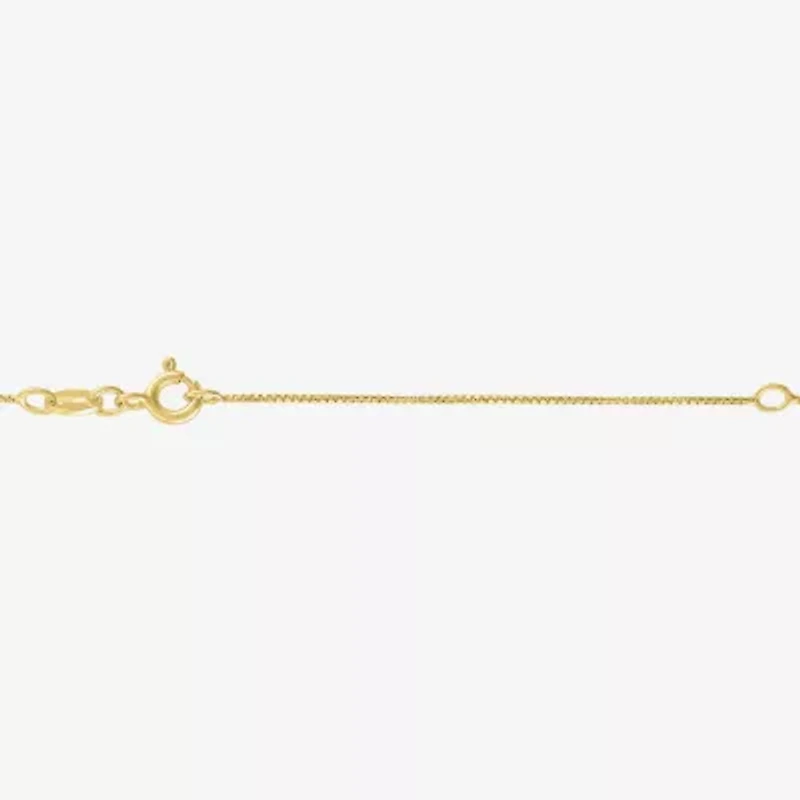 Diamond Blossom (G-H / I1-I2) Womens 1/4 CT. T.W. Lab Grown White Diamond 14K Gold Over Silver Sterling Silver Cross 16 Inch Pendant Necklace