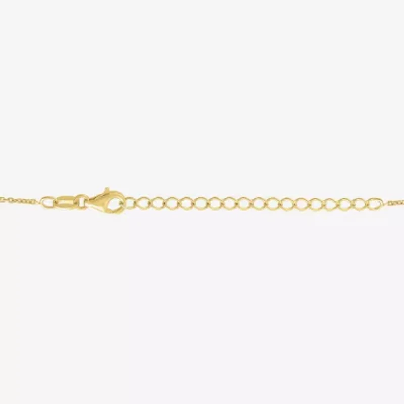 Diamond Addiction Womens 1/10 CT. T.W. Lab Created Blue Sapphire 14K Gold Over Silver Evil Eye 18 Inch Pendant Necklace