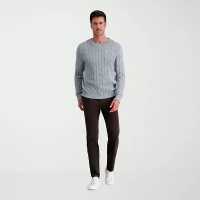 Haggar Corduroy Mens Straight Fit Flat Front Pant