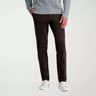 Haggar Corduroy Mens Straight Fit Flat Front Pant