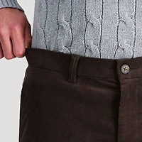 Haggar Corduroy Mens Straight Fit Flat Front Pant
