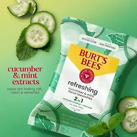 Burts Bees Cucumber Sage Facial Cleansing Towelettes