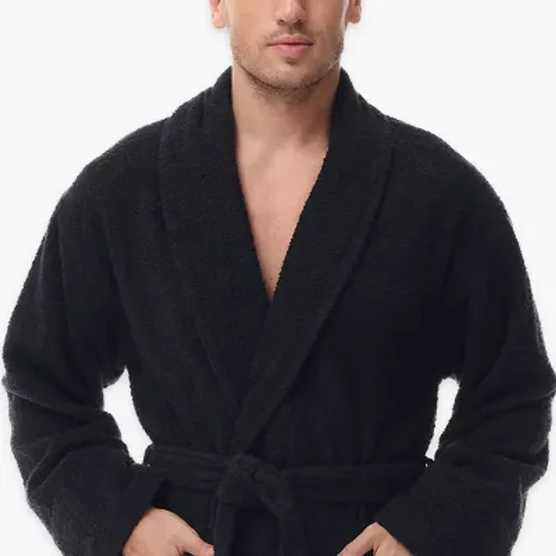 INK+IVY Mens Tall Long Sleeve Knee Length Robe