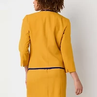 Black Label by Evan-Picone Womens Classic Fit Suit Jacket