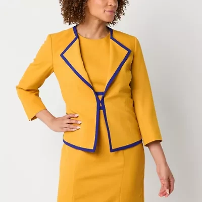 Black Label by Evan-Picone Womens Classic Fit Suit Jacket