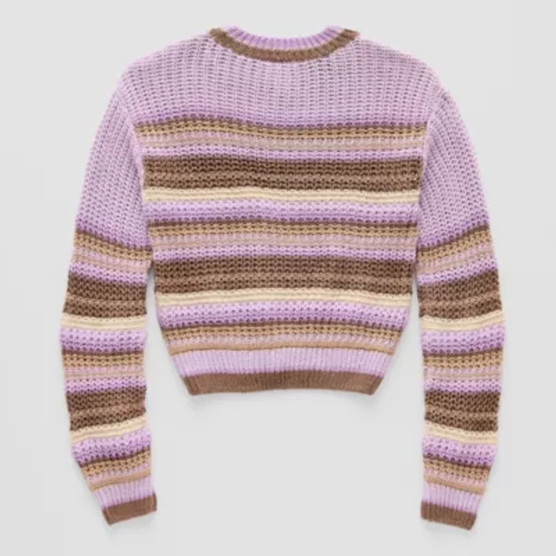 Thereabouts Little & Big Kid Girls Crew Neck Long Sleeve Pullover Sweater
