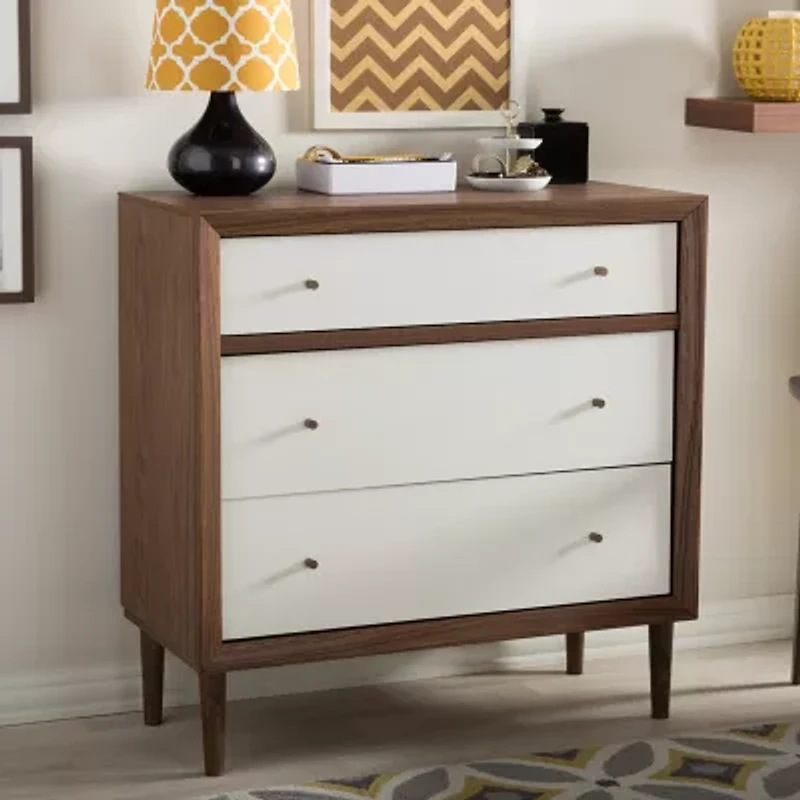 Harlow Bedroom Collection 3-Drawer Chest