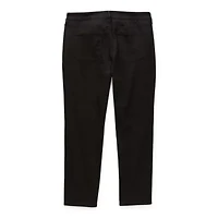 St. John's Bay Plus Secretly Slender Adaptive Womens Mid Rise Straight Leg Hidden Access Opening Jean