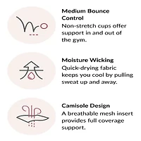 Glamorise No-Bounce Camisole Sports Wirefree Bra-1066