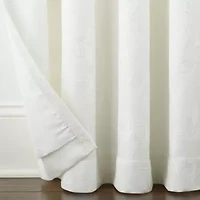 Linden Street Gwen Leaf Grommet Top Light-Filtering Single Curtain Panel