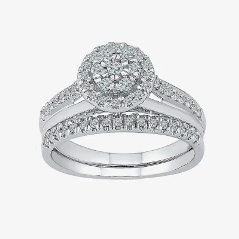 Womens / CT.T.W. Natural Diamond 10K White Gold Bridal Set