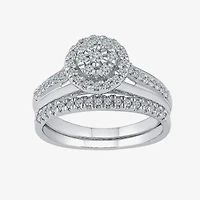 Womens / CT.T.W. Natural Diamond 10K White Gold Bridal Set