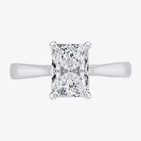 (G / VS2) Womens 2 CT. Lab-Grown White Diamond 14K Gold Radiant-cut Solitaire Engagement Ring