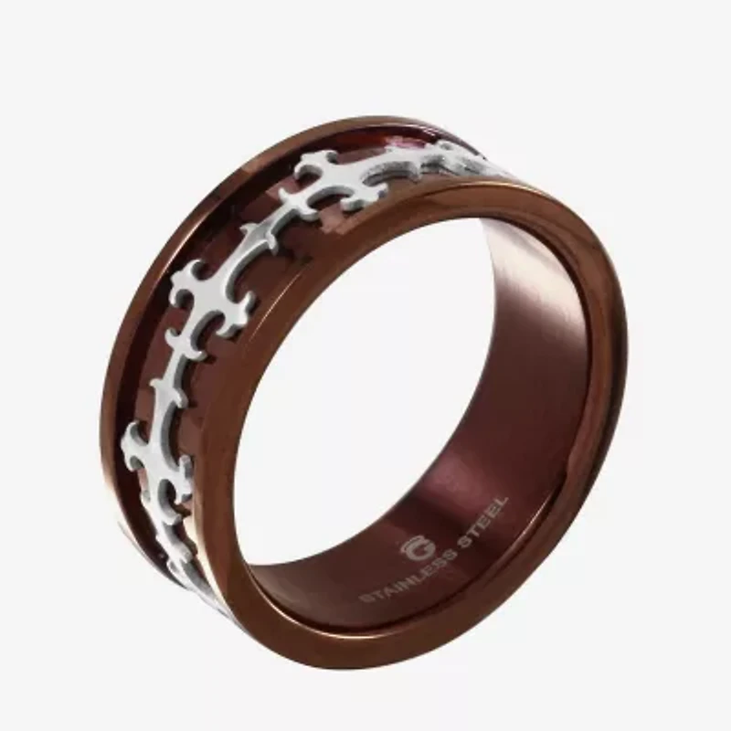 Mens 8MM Stainless Steel Wedding Band