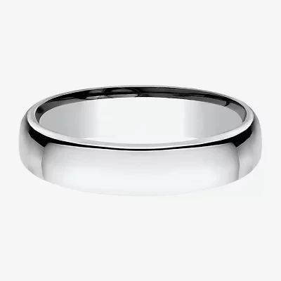 Unisex Adult 4.5MM 10K White Gold Wedding Band