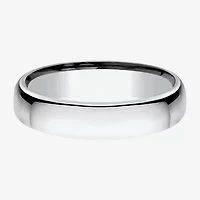 Unisex Adult 4.5MM 10K White Gold Wedding Band