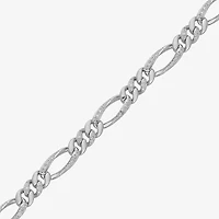 2 CT. T.W. Natural White Diamond 10K Gold 8 1/2 Inch Solid Cuban Chain Bracelet
