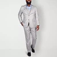 Steve Harvey Mens Classic Fit Windowpane Suit Jacket