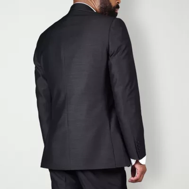 Steve Harvey Shantung Mens Classic Fit Suit Jacket