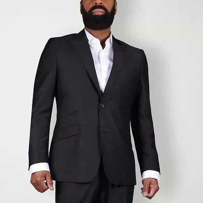 Steve Harvey Shantung Mens Classic Fit Suit Jacket