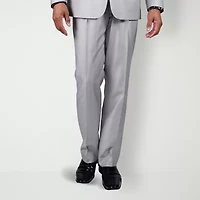 Steve Harvey Shantung Mens Classic Fit Pleated Front Suit Pant